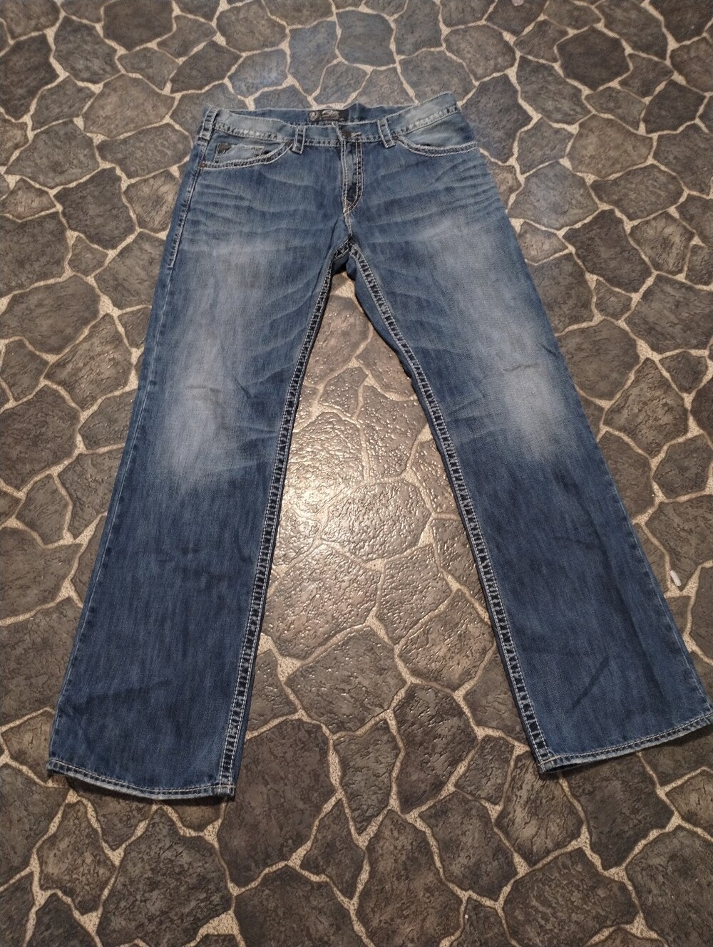 Silver Zac men's baggy jeans 38 " X 36 " VINTAGE
